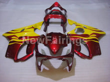 Charger l&#39;image dans la galerie, Yellow and Wine Red Flame - CBR600 F4i 01-03 Fairing Kit -